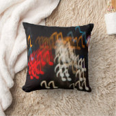 抽象芸術ミュージックノート：ライト《写真》ぼけ味背景 クッション (ブランケット)