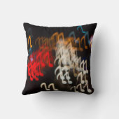 抽象芸術ミュージックノート：ライト《写真》ぼけ味背景 クッション (裏面)