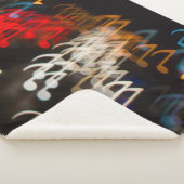 抽象芸術ミュージックノート：ライト《写真》ぼけ味背景 シェルパブランケット (3/4)