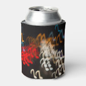 抽象芸術ミュージックノート：ライト《写真》ぼけ味背景 缶クーラー (缶正面)