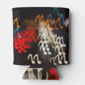 抽象芸術ミュージックノート：ライト《写真》ぼけ味背景 缶クーラー (裏面)