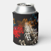 抽象芸術ミュージックノート：ライト《写真》ぼけ味背景 缶クーラー (缶裏面)