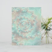 抽象芸術ミュートパステルフラクタルスクラップブック紙 (スタンド正面)