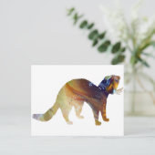 抽象芸術ミンクシルエット ポストカード (スタンド正面)