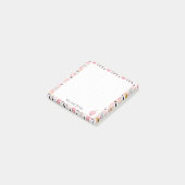 抽象芸術ミントと金ゴールドモダンポストイットのノート ポストイット (アングル)