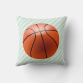 抽象芸術ミントスティープバスケットボールボーイズ誕生記録 クッション (裏面)