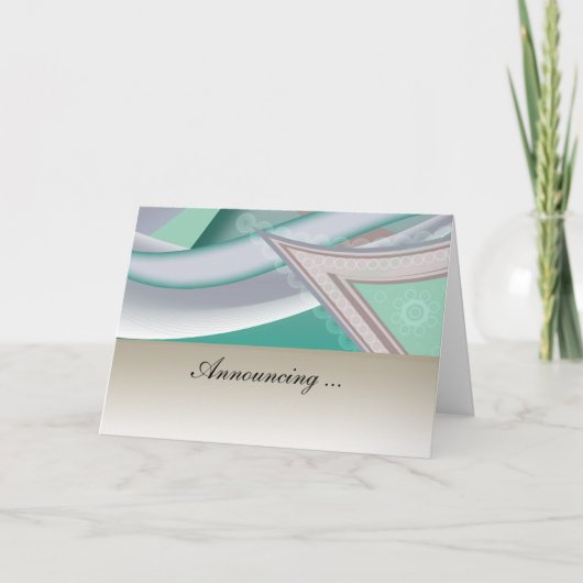 抽象芸術ミント 案内状 (正面)