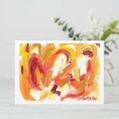 抽象芸術ミ絵画ニ招待状 招待状 (スタンド正面)