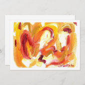 抽象芸術ミ絵画ニ招待状 招待状 (正面/裏面)