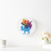 抽象芸術ムースウォールクロック ラウンド壁時計 (ホーム)