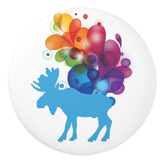 抽象芸術ムースセラミックノブ セラミックノブ (正面)