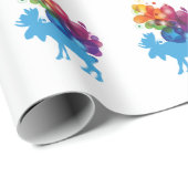 抽象芸術ムースラッピング紙 ラッピングペーパー (ロールコーナー)