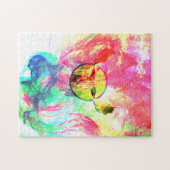 抽象芸術ムース写真パズル ジグソーパズル (横)