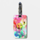 抽象芸術ムース荷物タグ付き/レザーストラップ ラゲッジタグ (裏面縦)