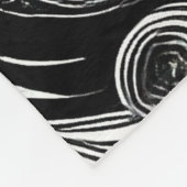 抽象芸術ムーンアンドスターズ フリースブランケット (角)