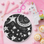 抽象芸術ムーンアンドスターズ ペーパープレート (パーティー)