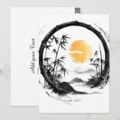 抽象芸術ムーンゼンバンブーフロー シーズンカード (正面/裏面)