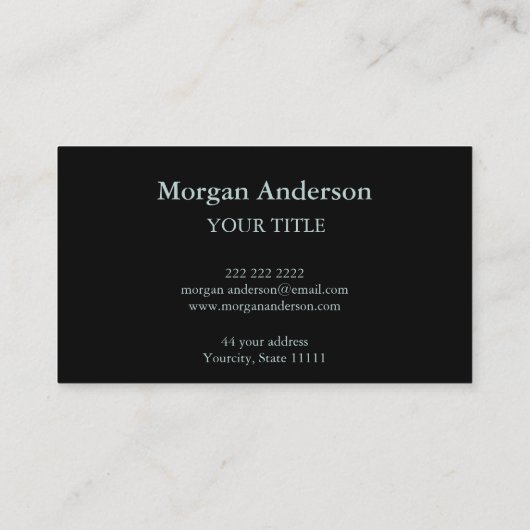 抽象芸術ムーンフェイズスピリチュアルエネルギヘイラー 名刺 (裏面)