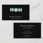 抽象芸術ムーンフェイズスピリチュアルエネルギヘイラー 名刺 (正面/裏面)