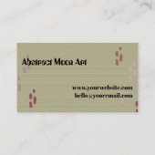 抽象芸術ムーンフェーズアート 名刺 (裏面)