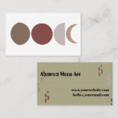 抽象芸術ムーンフェーズアート 名刺 (正面/裏面)