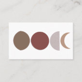 抽象芸術ムーンフェーズアート 名刺 (正面)
