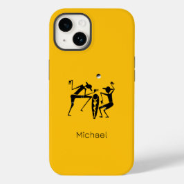 抽象芸術ムーンライトダンスオレンジ Case-Mate iPhone 14ケース