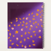 抽象芸術ムーンライト紅葉バラ プランナー手帳 (裏面)