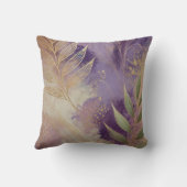 抽象芸術ムーヴゴールデンリーフアートワークスタイル19 クッション (裏面)