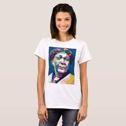 抽象芸術メアリーシーコールin WPAP Tシャツ (正面フル)