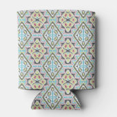 抽象芸術メキシコの部族レトロ・アフリカ・エトノ・トラディット 缶クーラー (裏面)