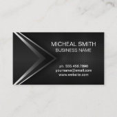 抽象芸術メタリックテクスチャメッシュの背景 名刺 (正面)