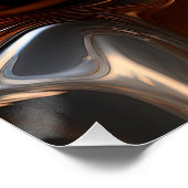 抽象芸術メタル流お洒落- Liquid Metal Art ポスター (コーナー)