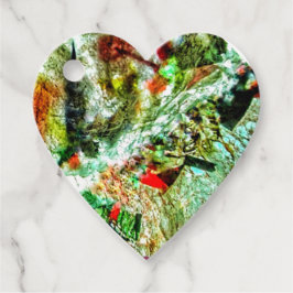 抽象芸術メッセージカード，白リラックス抽象芸術 フェイバータグ