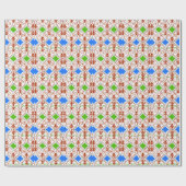 抽象芸術メリークリスマスギフトラップ ラッピングペーパー (フラット)