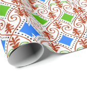 抽象芸術メリークリスマスギフトラップ ラッピングペーパー (ロールコーナー)