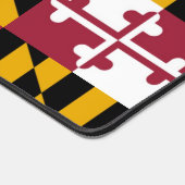 抽象芸術メリーランド州旗モノグラム デスクマット (コーナー)