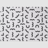 抽象芸術メンフィスの波とシェイプ 薄葉紙 (正面)