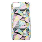 抽象芸術メンフィスパターンカスタムモノグラムケース Case-Mate iPhoneケース (裏面)