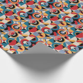 抽象芸術メンフィス：幾何学的ヴィンテージスタイル。 ラッピングペーパー (角)