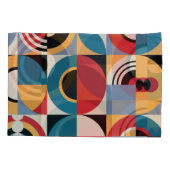 抽象芸術メンフィス：幾何学的ヴィンテージスタイル。 枕カバー (裏面)