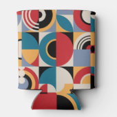 抽象芸術メンフィス：幾何学的ヴィンテージスタイル。 缶クーラー (裏面)