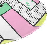 抽象芸術メンフィス: 80年代の幾何形状。 カッティングボード (角)