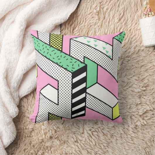 抽象芸術メンフィス： 80年代の幾何形状。 クッション (ブランケット)