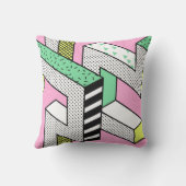 抽象芸術メンフィス: 80年代の幾何形状。 クッション (裏面)