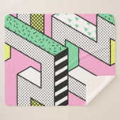 抽象芸術メンフィス: 80年代の幾何形状。 シェルパブランケット (正面(横))