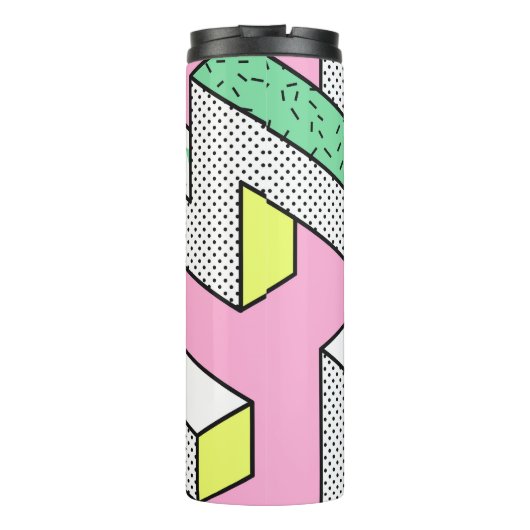 抽象芸術メンフィス: 80年代の幾何形状。 タンブラー (裏面)