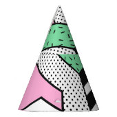 抽象芸術メンフィス: 80年代の幾何形状。 パーティーハット (左)