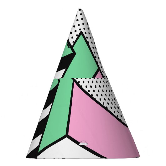 抽象芸術メンフィス: 80年代の幾何形状。 パーティーハット (右)