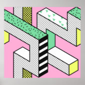 抽象芸術メンフィス: 80年代の幾何形状。 ポスター (正面)